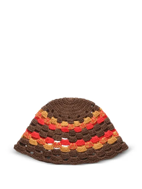 Christian Dior Pre-Owned 2020s crochet hat Brown 1080172