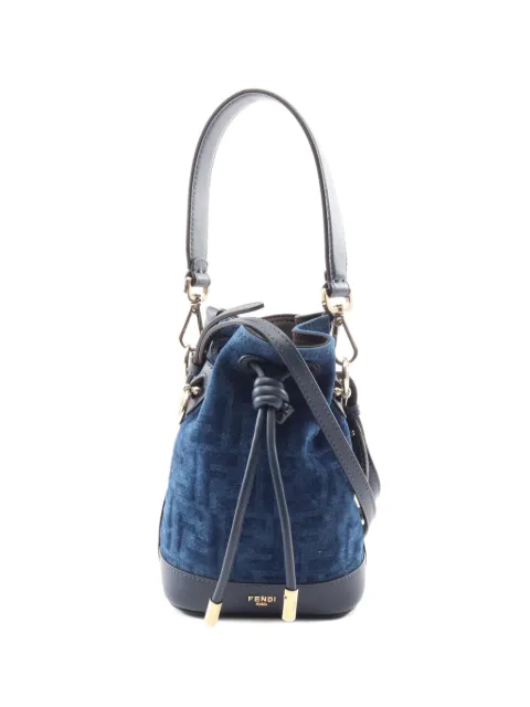 Fendi Pre-Owned 2020s mini Mon Tresor two-way handbag Blue 1081863