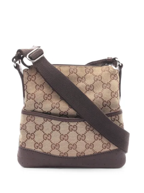 Gucci Pre-Owned 2000s GG canvas shoulder bag Neutrals 1082648