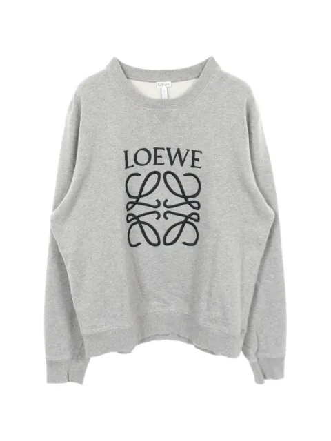 Loewe Pre-Owned 2010s Anagram embroidery sweatshirt Grey 1079634