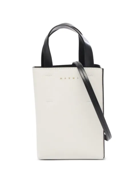 Marni Pre-Owned 2020 Museo Nano leather tote bag White 1083125