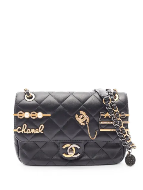 CHANEL Pre-Owned 2021 Matelassé shoulder bag Black 1082504UGU3PAX4