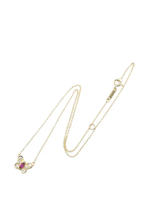 Van Cleef & Arpels Pre-Owned 2010s butterfly ruby necklace Gold 10815504K7244