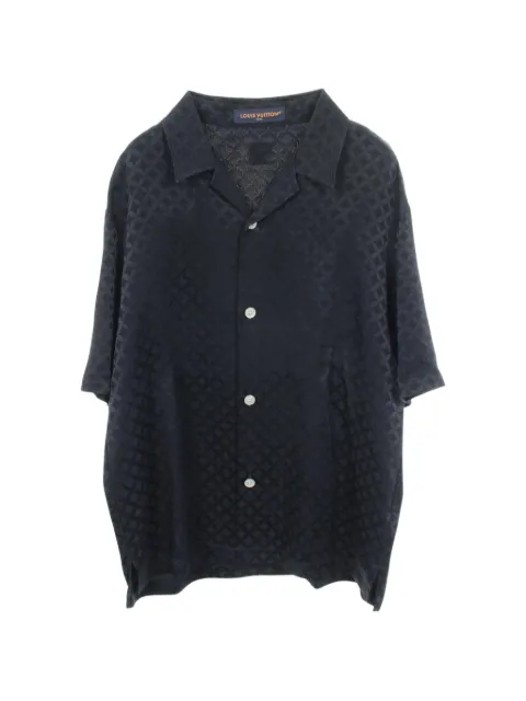 Louis Vuitton Pre-Owned 2010s graphic jacquard shirt Black 1078632
