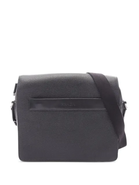 Prada Pre-Owned 2000s Toro leather shoulder bag Black 1083239