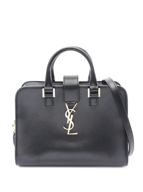 Saint Laurent Pre-Owned 2010s Baby Monogram Kabas tote bag Black 1083087