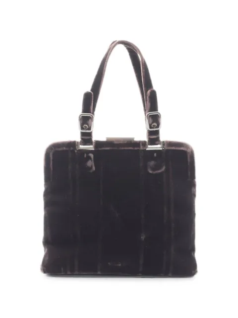 Prada Pre-Owned 2000s buckle-detail tote bag Brown 1081423