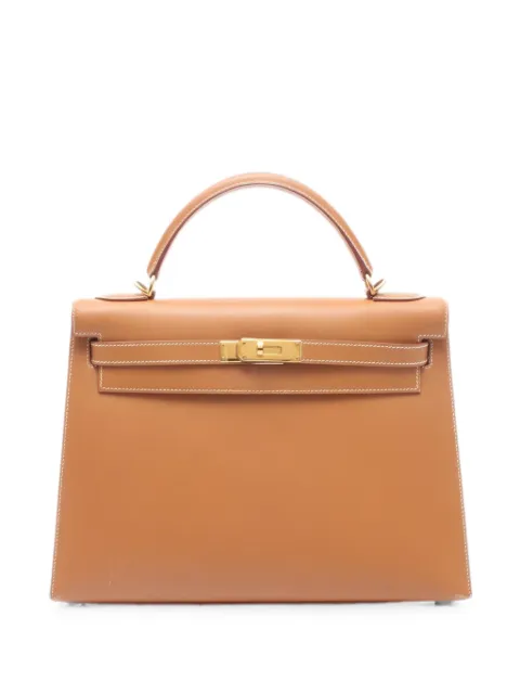 Hermès Pre-Owned 2000 Kelly 32 handbag Brown 1082110DINSQUARE