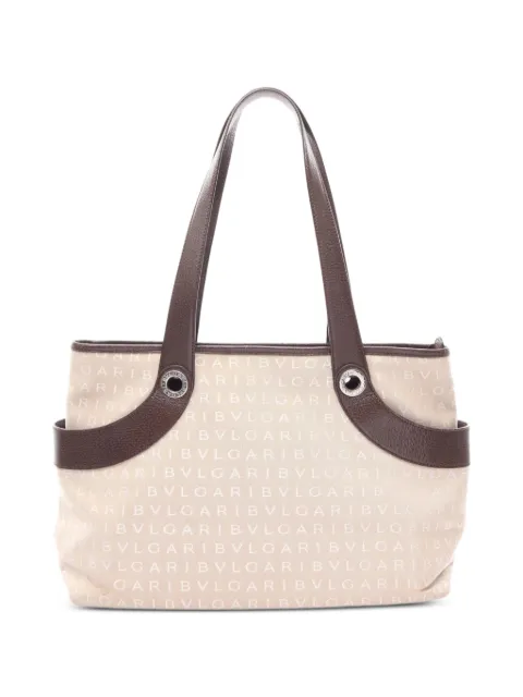 Bvlgari Pre-Owned 2000s Logomania tote bag Neutrals 1082641