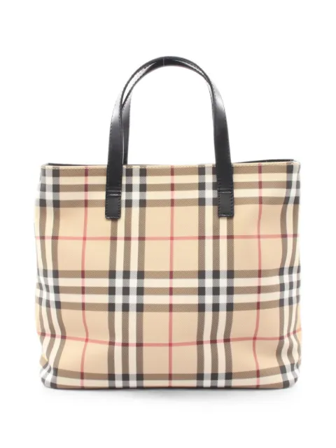 Burberry Pre-Owned 2010s Nova Check tote bag Neutrals 1082019