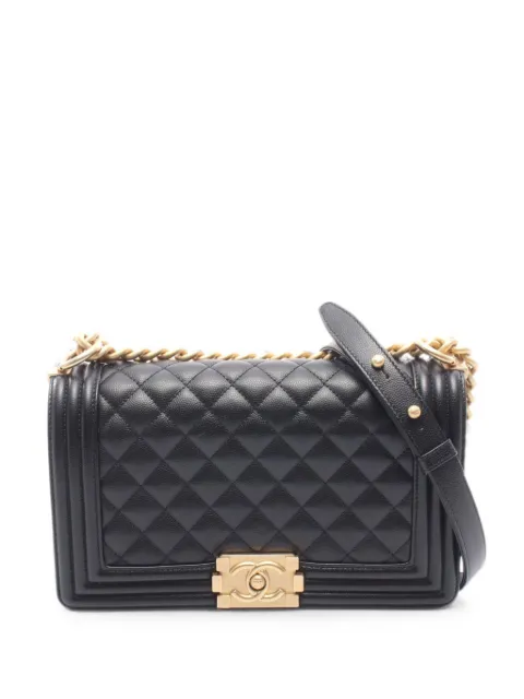 CHANEL Pre-Owned 2021 Boy Chanel shoulder bag Black 1082999JGL0K0HH8