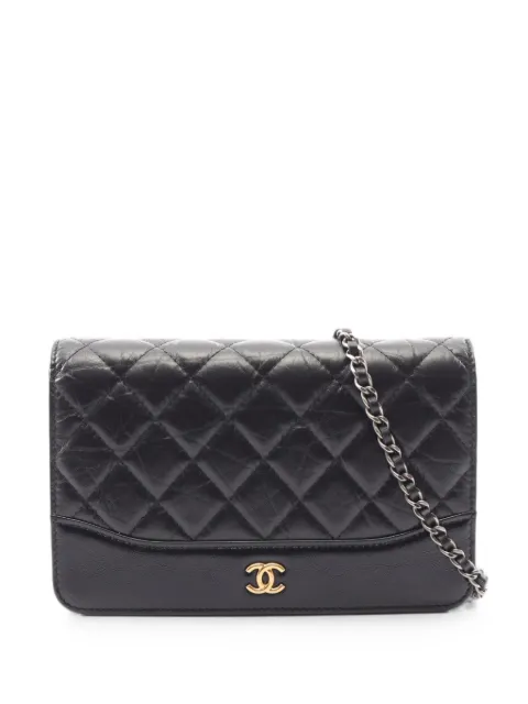 CHANEL Pre-Owned 2019 Gabrielle diamond-quilted shoulder bag Black 108209928961540
