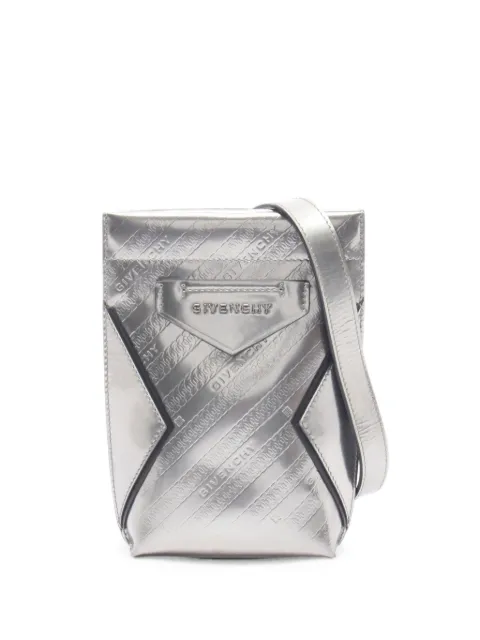 Givenchy Pre-Owned 2000s Antigona logo-embossed shoulder bag Silver 1083386