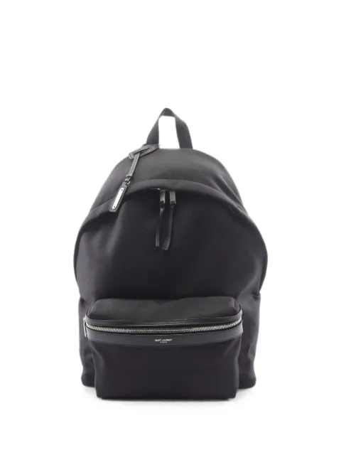 Saint Laurent Pre-Owned 2010s City backpack Black 1082216