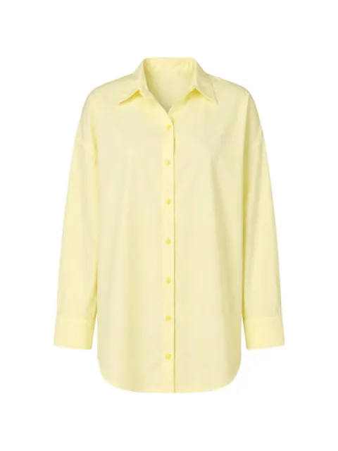 Baobab Wayra resin-embellished back-slit shirt Yellow 6860366