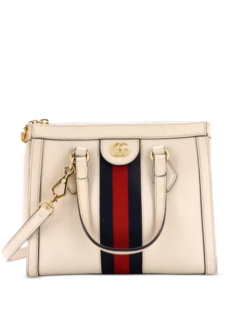 Gucci Pre-Owned Ophidia Top Handle Tote Leather Small satchel Neutrals PI0NGR7KQAL1ZUII