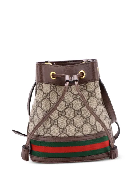 Gucci Pre-Owned Ophidia GG Coated Canvas Mini bucket bag Brown DLT1S9TLSGZAYLSD