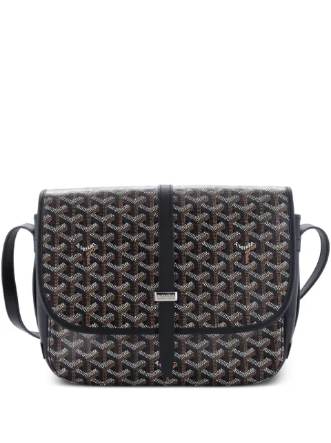 Goyard Pre-Owned Belvedere II Messenger Bag Coated Canvas MM crossbody bag Black Q4T27DT2T8PU8E09