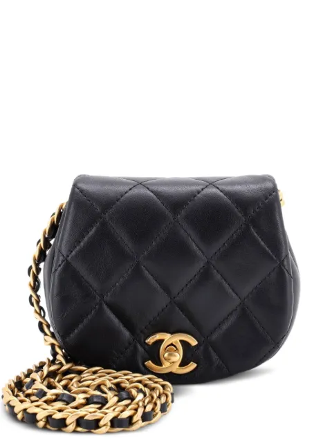 CHANEL Pre-Owned Coco Mail Clutch with Chain Quilted Calfskin Mini crossbody bag Black PL2AY6S7XAA0NMTQ