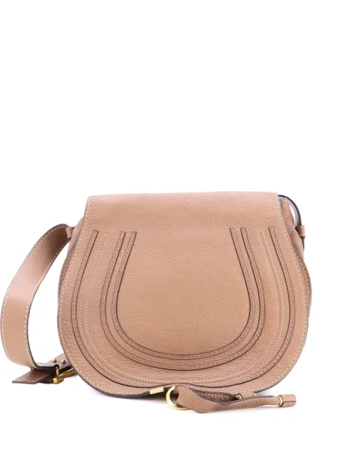 Chloé Pre-Owned Marcie Leather Medium crossbody bag Brown XPNJ1TB6SK03NLX7