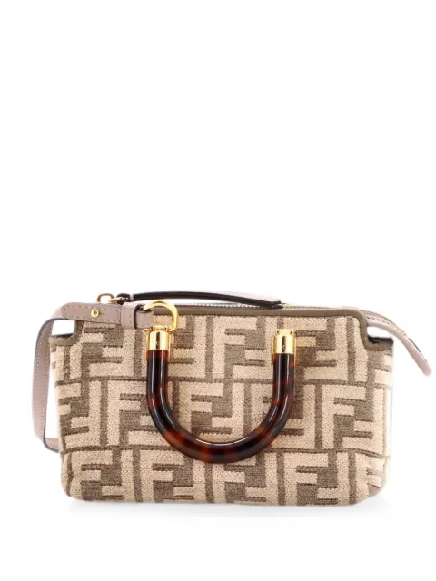 Fendi Pre-Owned By The Way Top Handle Bag Zucca Tapestry Mini satchel Brown TAG3CDWQCXDX6L6I