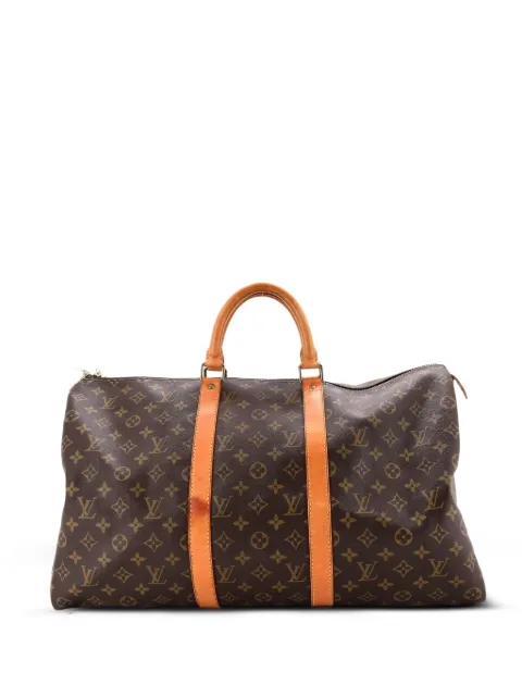 Louis Vuitton Pre-Owned Keepall Bag Monogram Canvas 50 travel bag Brown BREHL0JG13NRFSU1
