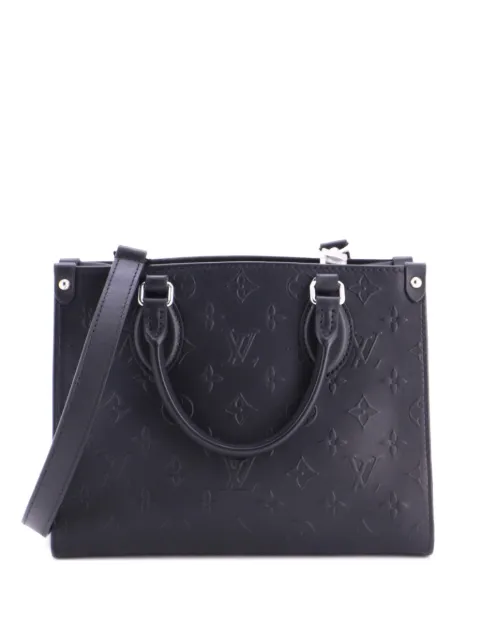 Louis Vuitton Pre-Owned OnTheGo Monogram Bold Leather PM tote bag Black 9T943CQ19P52UVIJ