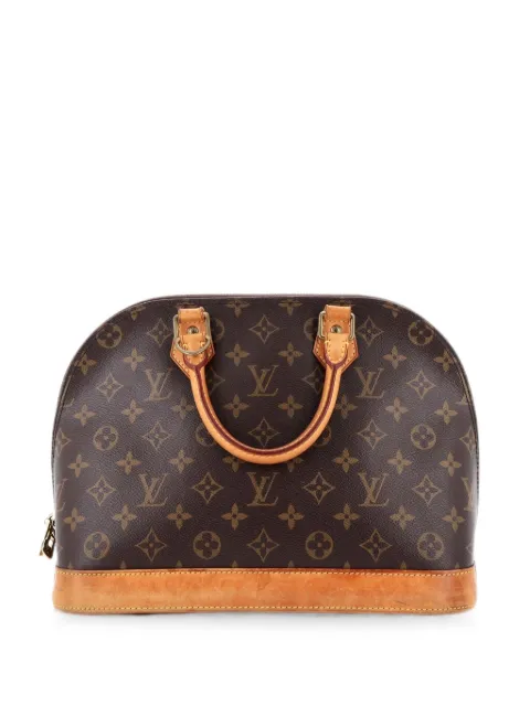 Louis Vuitton Pre-Owned Alma Handbag Monogram Canvas PM satchel Brown R2SC0D3O8K5G0FH1