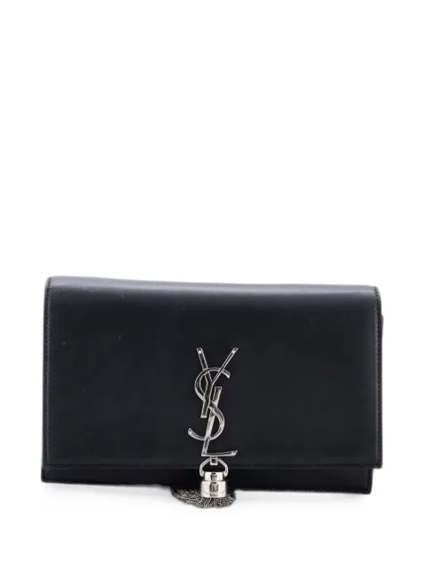 Saint Laurent Pre-Owned Classic Monogram Tassel Leather Small crossbody bag Black F7LRFW9HO23AXFUD