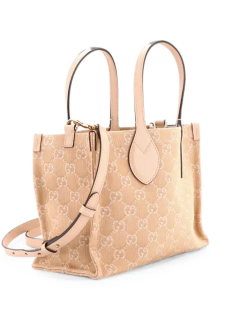Gucci Pre-Owned Ophidia Shopper GG Denim Medium tote bag Neutrals F5XXZ2366ZJ7UWX3