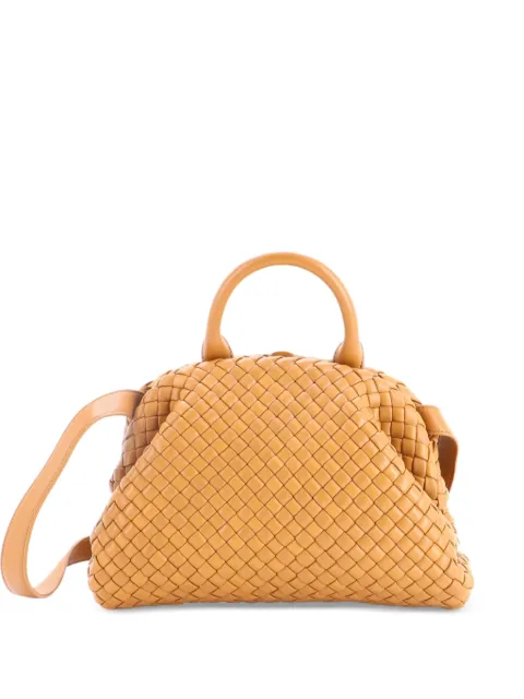 Bottega Veneta Pre-Owned Padded Handle Tote Intrecciato Nappa Small shoulder bag Brown 6MHWP97VV438HCO0