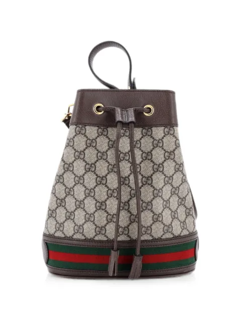 Gucci Pre-Owned Ophidia GG Coated Canvas Small bucket bag Brown EBYNSNCN3JEFM218