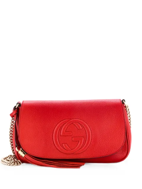 Gucci Pre-Owned Soho Chain Leather Medium crossbody bag Red ZQIZAXBQTWO02LWQ