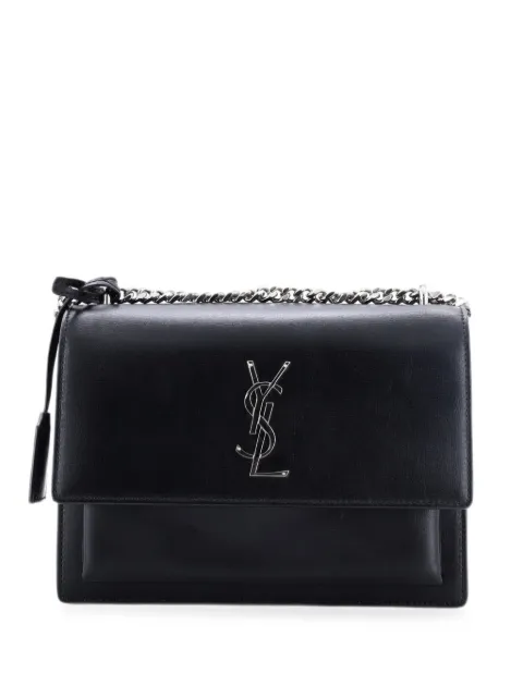 Saint Laurent Pre-Owned Sunset Leather Medium crossbody bag Black OCTFHRJZILHY0GQA