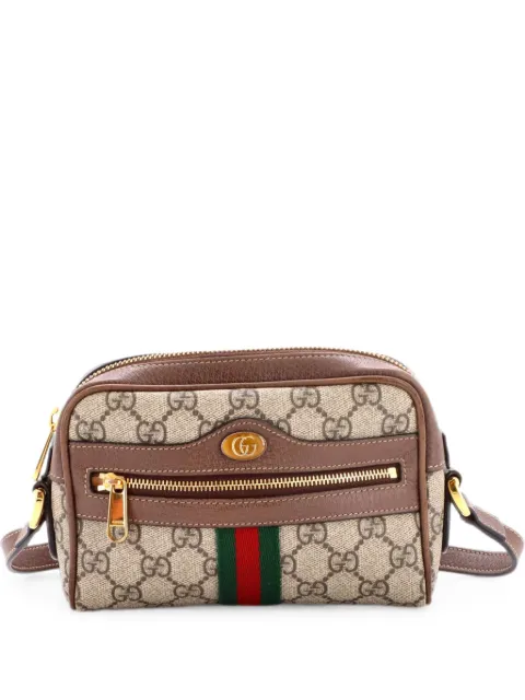 Gucci Pre-Owned Ophidia Shoulder Bag GG Coated Canvas Mini crossbody bag Brown LBMSNQHJ03DX1NSZ
