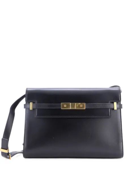 Saint Laurent Pre-Owned Manhattan Leather Medium shoulder bag Black 7JL94K2QNIWSJQS0