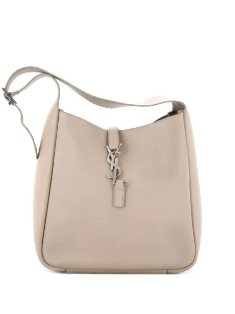 Saint Laurent Pre-Owned Le 5 a 7 Supple Leather Small hobo bag Neutrals 5FOF9MR5LKTS7DS5