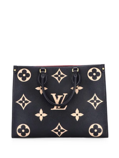 Louis Vuitton Pre-Owned OnTheGo Tote Bicolor Monogram Empreinte Giant MM shoulder bag Black CVO2S1ML259AHC7O