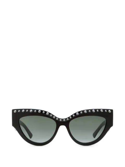 Jimmy Choo Eyewear Sonja faux-pearl cat-eye sunglasses Black SONJAGS558079O