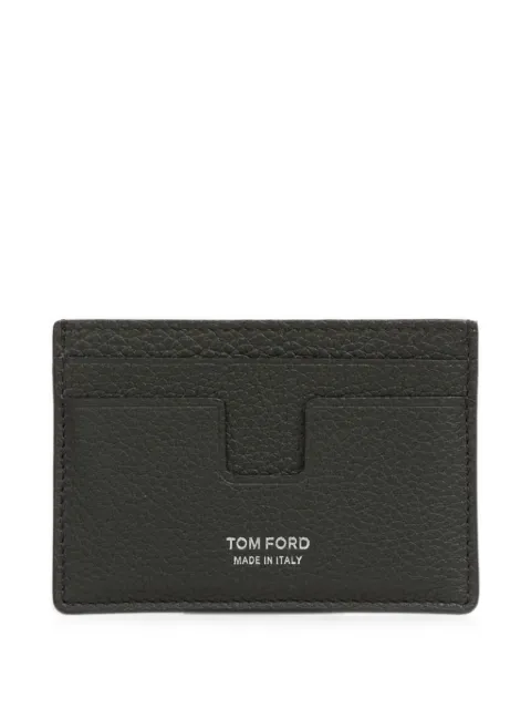 TOM FORD grained-leather card holder Green Y0232LCL615S