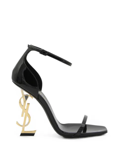 Saint Laurent Opyum patent-leather sandals Black 557662PCEX