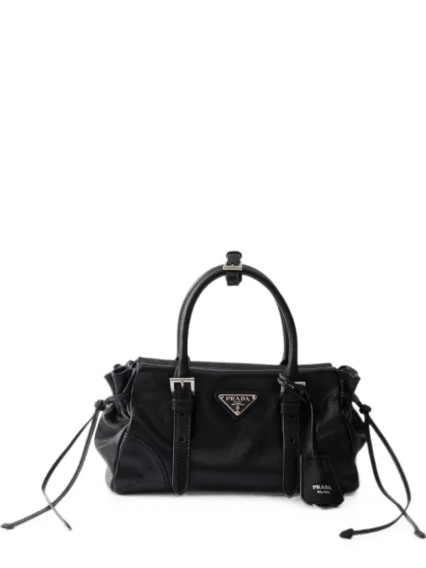 Prada Karin small leather bag Black 1BA499VOOM2ZQX