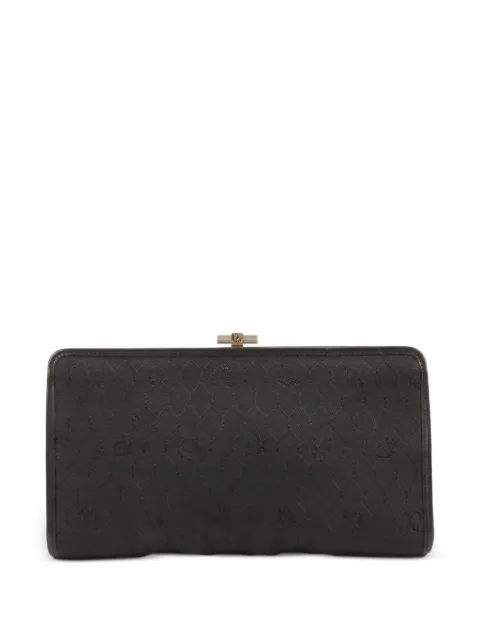 Christian Dior Pre-Owned 1980s Monogram clasp clutch bag Black 15016541