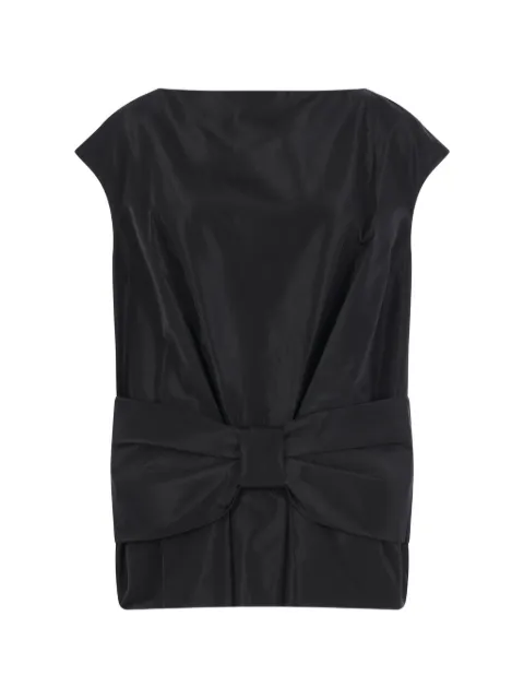 Simone Rocha bow-detail peplum top Black 54890469