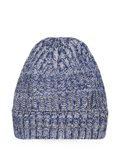 Malo ribbed-knit beanie hat Blue UTT002S1A02