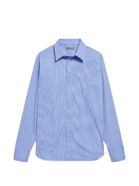 Balenciaga striped long-sleeve shirt Blue 872124TUM28