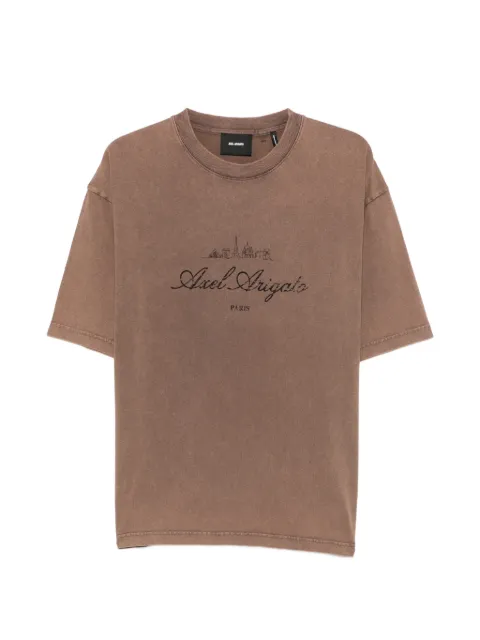 Axel Arigato Paris Washed Sky cotton T-shirt Brown A4411001