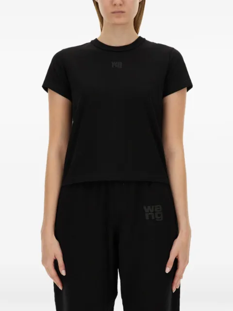 Alexander Wang logo-print cotton T-shirt Black 4CC3241521001