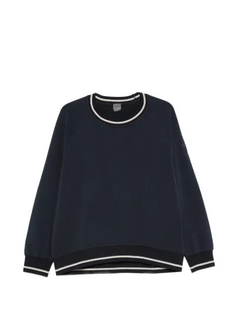 Lorena Antoniazzi stripe-trim raglan-sleeve sweater Blue A2160FE04A99990590