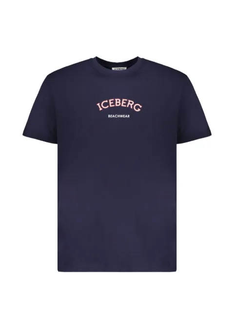 Iceberg logo-print short-sleeve T-shirt Blue ICE26MTS02